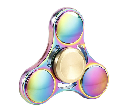 Spinner Neon Chrome Fidget, pirštų suktukas su juodu dėklu