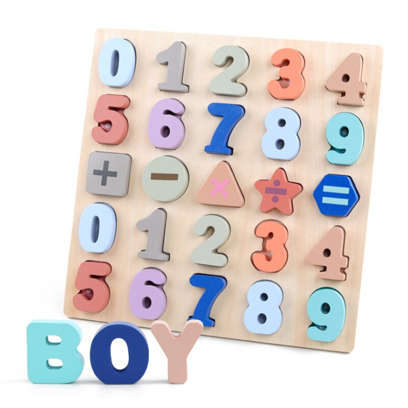 Montessori Math Wooden Learning Numbers (medinė skaičių dėlionė)