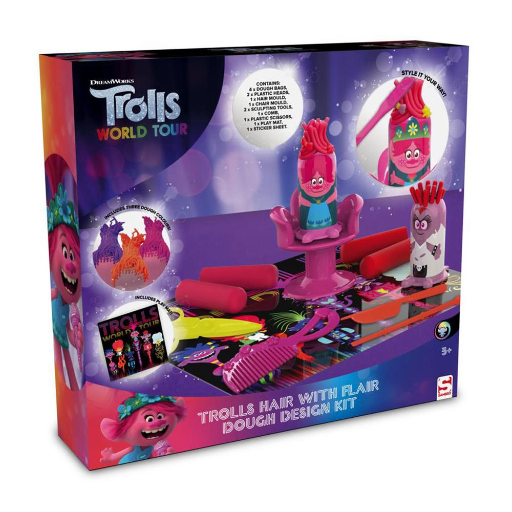 TROLLS WORLD TOUR - HAIR With Flair Dough Design Kit