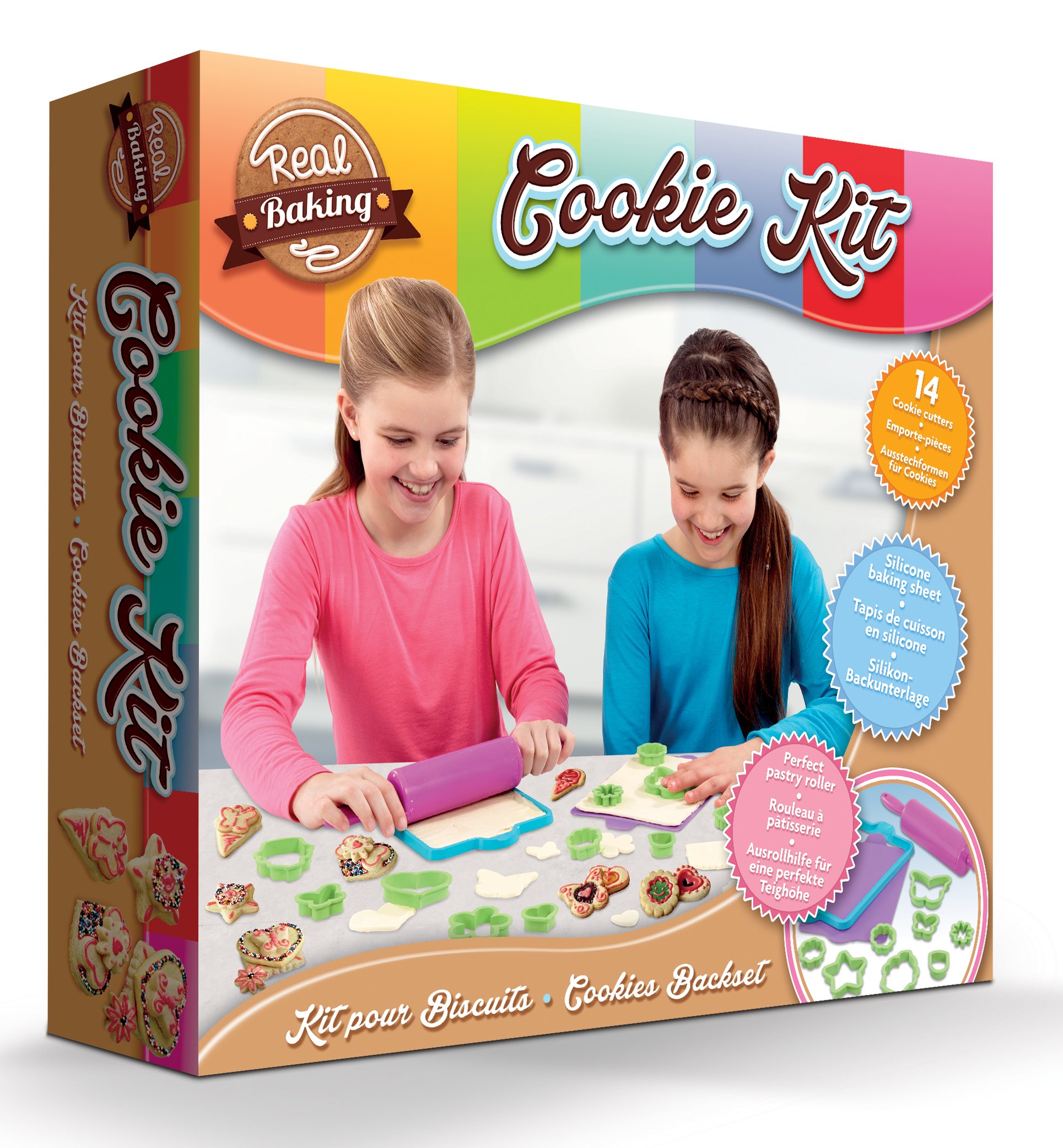 REAL BAKING Cookie Kit, vaikiškas konditerijos rinkinys